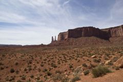 The Three Sisters in Monument Valley
