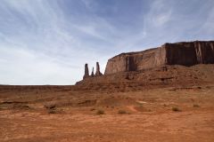 The Three Sisters in Monument Valley