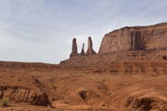 The Three Sisters in Monument Valley