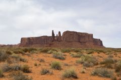 Three Sisters in Monument Valley