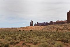 Totum pole features in Monument Valley